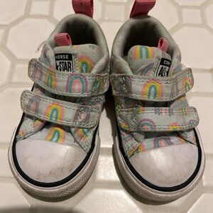 Converse Kids Sneakers with Rainbow Design